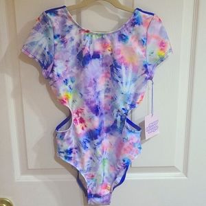 NWT tie-dye swimsuit L 10/12